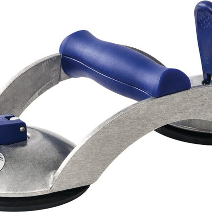 Bohle VERIBOR Saugheber blue line, 70 kg, 2 Saugköpfe Ø 120 mm, Aluminium