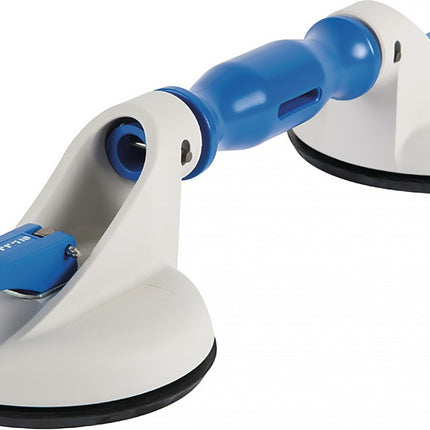VERIBOR® Saugheber 35 kg, 2 Saugköpfe Ø 120 mm, Kunststoff – Bohle AG