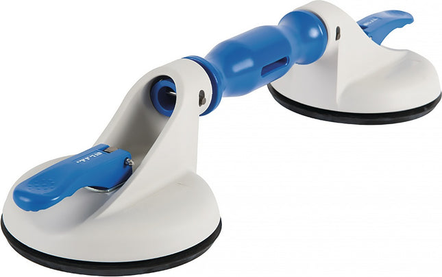 VERIBOR® Saugheber 35 kg, 2 Saugköpfe Ø 120 mm, Kunststoff – Bohle AG