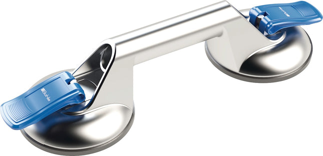 Bohle VERIBOR Saugheber 60 kg, 2 Saugköpfe, Ø 120 mm, Aluminium