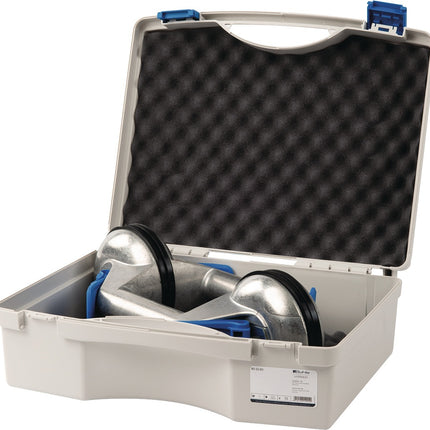VERIBOR Saugheber-Set 2 Stück, Tragkraft 60 kg, Kopf-Ø 120 mm, Aluminium