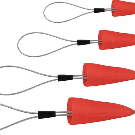 RUNPOTEC Kabelziehschlaufe RUNPOFIX 4-tlg. mit Schutzkappe und Gewinde RTG Ø 6 mm – Edelstahl