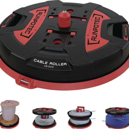RUNPOTEC Kabelabroller XB 500 – Ø 500 mm, Tragfähigkeit 800 kg