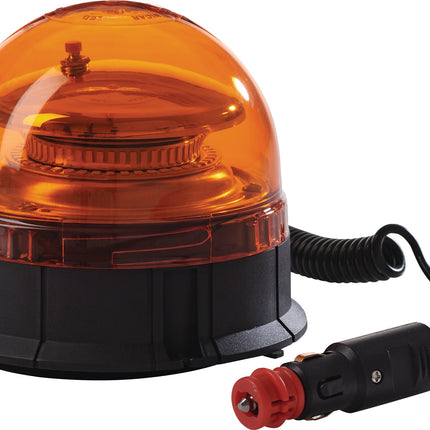 Rundumkennleuchte gelb mit Magnetfuß und Saugnapf NOW 12-24 V LED
