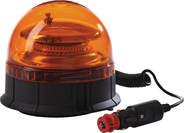 Rundumkennleuchte gelb mit Magnetfuß und Saugnapf NOW 12-24 V LED – 0,56 kg, 45 LEDs Typ 2835, 3 Funktionen