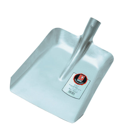 IDEAL Randschaufel SILVER Gr.5 340x270mm Stahlblech, ohne Stiel – Größe 5, Silber pulverbeschichtet