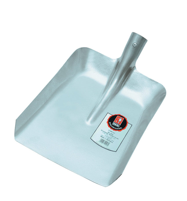 IDEAL Randschaufel SILVER Gr.5 340x270mm Stahlblech, ohne Stiel – Größe 5, Silber pulverbeschichtet