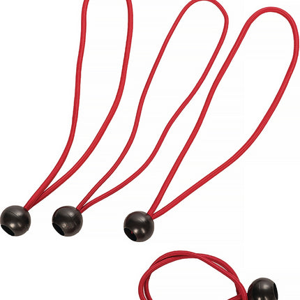 HP – AUTOZUBEHÖR Planenspanner 0,4 cm, 4er-Set, Gummi, Länge 270 mm, rot