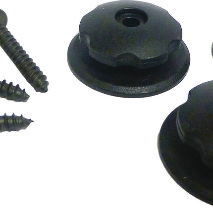 Rundknöpfe 20 Stück/Set Hartplastik HP AUTOZUBEHÖR – schwarz, Anhänger zur schnellen Nachrüstung