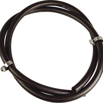 MESTO Ersatzschlauch für Hochdrucksprühgerät 3561P/3581P, 1,5 m, mit Spannschellen – schwarz, D 10x3