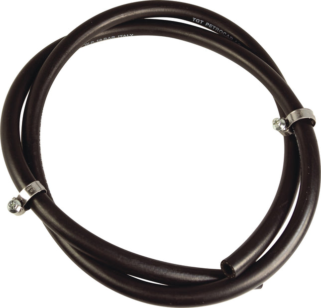 MESTO Ersatzschlauch für Hochdrucksprühgerät 3561P/3581P, 1,5 m, mit Spannschellen – schwarz, D 10x3