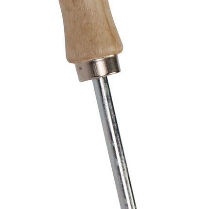 TALEN TOOLS Grubber 75 mm mit 3 Zinken aus Stahl und Holz – 0,2 kg