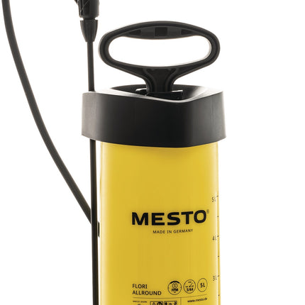 MESTO Drucksprühgerät Flori Allround 5 l, 3 bar, FPM-Dichtung, 2,1 kg – Kunststoff, für chemische Beständigkeit