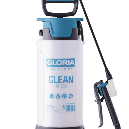Drucksprühgerät CLEAN 500 – 5 l Füllinhalt, 3 bar, EPDM-Dichtung, 1,66 kg – GLORIA