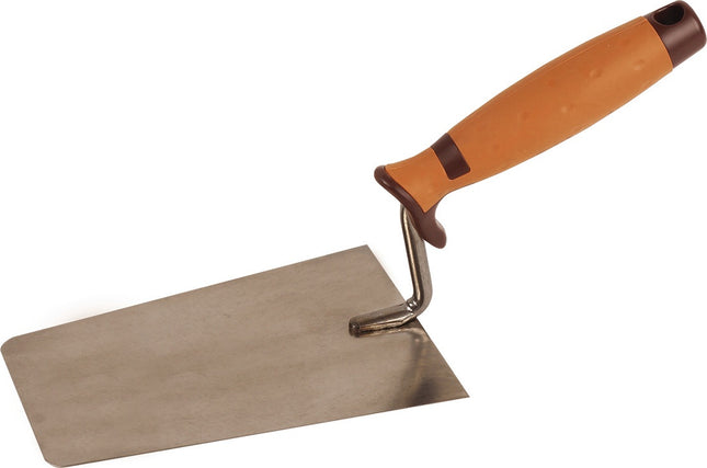 Maurerkelle Eco L.180mm B.125mm VA Super Prof – Gerades Blatt mit abgerundeten Ecken, aus Edelstahl
