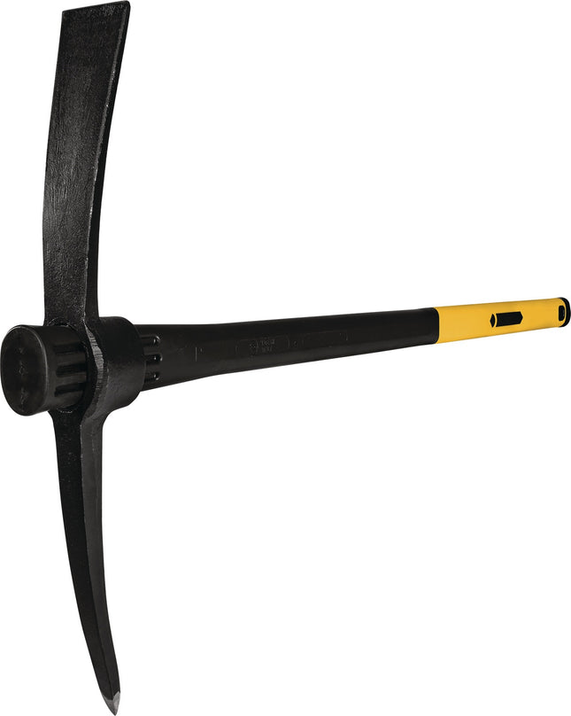 Pionier-Kreuzhacke geschmiedet, ovales Auge, 2550 g, 920 mm, IDEAL – Geschmiedete Kreuzhacke mit ovalem, Länge 920 mm