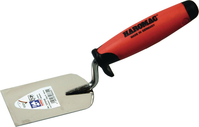 HAROMAC Stukkateurspachtel B.80mm 2K-Griff rostfr. VA – Blatt aus rostfreiem Edelstahl, Mörtel, Putz und Gips