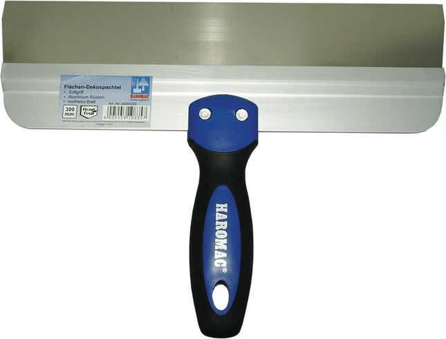 HAROMAC Flächendekorspachtel 250 mm, 2K-Griff, rostfreier Edelstahl