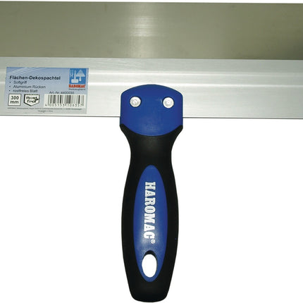 HAROMAC Flächendekorspachtel 300 mm, 2K-Griff, rostfreier Edelstahl