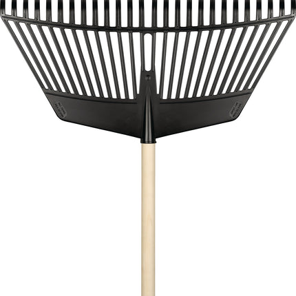 Kombi-Laubrechen und -Gabel, Arbeitsbreite 600 mm, Zinkenlänge 140 mm, 26 Zinken, ohne Stiel – FLORA