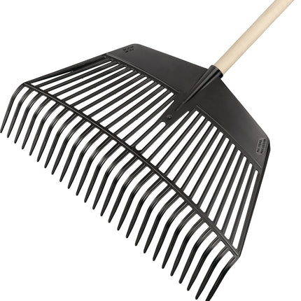 Kombi-Laubrechen und -Gabel, Arbeitsbreite 600 mm, Zinkenlänge 140 mm, 26 Zinken, ohne Stiel – FLORA