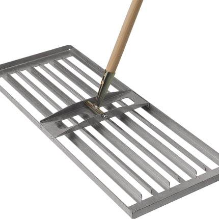 FLORA Rasenrakel Arbeitsbreite 730 mm Zinken – feuerverzinkter Stahl – 3,95 kg, Nivellieren und Sanden von Rasenflächen