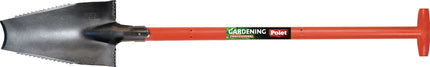 POLET Baumwurzelspaten 38 x 14 cm – Gartenspaten mit scharfen Zähnen – Fußstützen für bessere Kraftübertragung