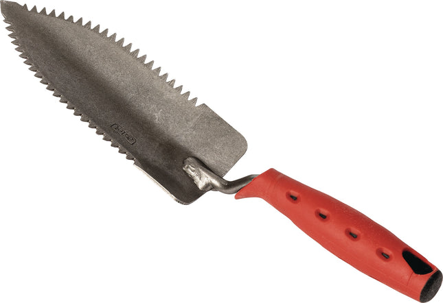 Pflanzkelle Multi-Garden 300 mm x 100 mm von POLET – Belgien geschmiedet, gezackten Seiten für einfaches Arbeiten