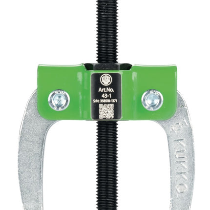 KUKKO Abzieher 43-1, zweiarmig, Spannweite 60 mm, 1 t Zugkraft – 0,22 kg