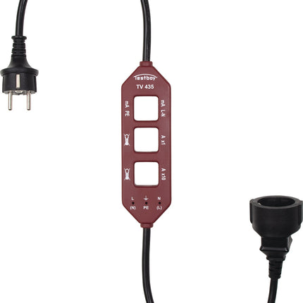 Testboy Strommessadapter TV 435 für Laststrom-, Differenz- und Leckstrommessung