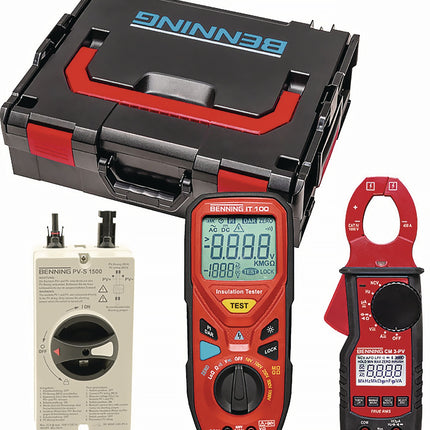 BENNING PV 1000 SET Gerätetester-Set PV 1-1+ Set: SUN 2, USB-Soft, Funk