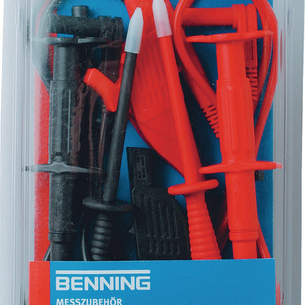BENNING Messleitungssatz TA 3 044126, 8-teilig, 1000 mm, für Multimeter mit 4-mm-Buchse