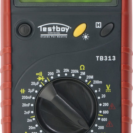 Testboy Digitalmultimeter TB 313, 0-600 V AC/DC, RMS, CAT III 600 V