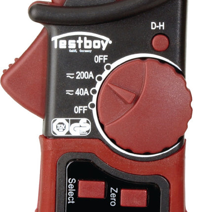 Testboy TV 218 Zangenamperemeter, AC/DC 10 mA–200 A, CAT III 300 V