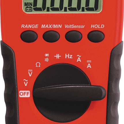 Benning Multimeter MM 1-2, Digitalmultimeter mit Voltsensor, CAT III 600 V, 0,1 mV-750 V AC/0,1 mV-1000 V DC