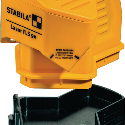 STABILA Bodenlinienlaser FLS 90 – präzise 90°-Laserlinien für Bodenverlegung, ±0,3 mm/m, 15 m Reichweite