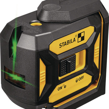 Kreuzlinienlaser LAX 320 G, 30 m, Laserklasse 2, mit Lotpunkten und GREENBEAM-Technologie – STABILA