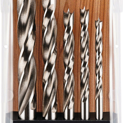 ALPEN Holzspiralbohrer-Satz PCTM 5-teilig HSS-Co5 Ø 4,5,6,8,10 mm – Markenqualität von ALPEN-MAYKESTAG GmbH