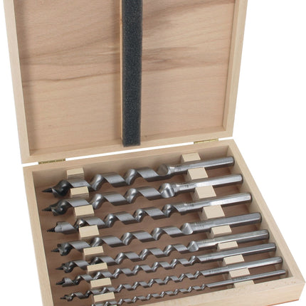 Schlangenbohrer-Satz 8-teilig, Ø 6–20 mm, Nutzlänge 160 mm, 6-kant – FAMAG