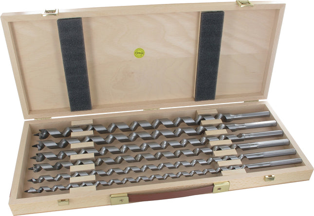 Schlangenbohrer-Satz 8-teilig, Ø 6–20 mm, Nutzlänge 160 mm, 6-kant – FAMAG