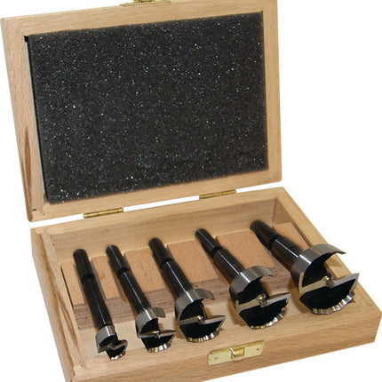 Forstnerbohrer-Satz Type 0317, 5-tlg., Ø 15-35 mm, WAVE CUTTER BLACK – FISCH-TOOLS