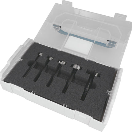 Forstnerbohrer-Satz 0394, 5-teilig, Ø 15–35 mm, in Kunststoffbox – HELLER