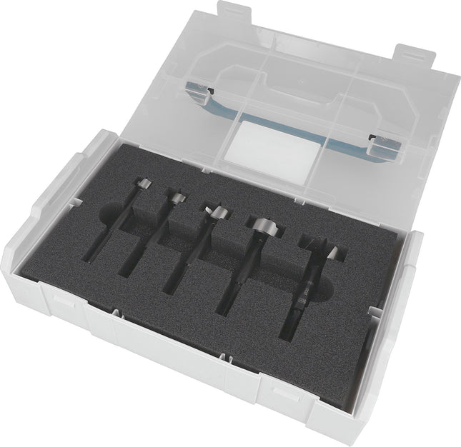 Forstnerbohrer-Satz 0394, 5-teilig, Ø 15–35 mm, in Kunststoffbox – HELLER