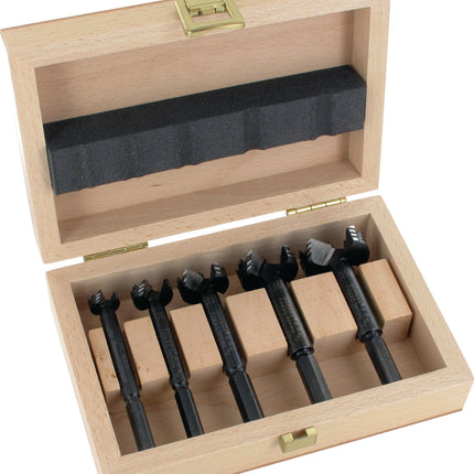 FAMAG Forstnerbohrer-Satz Bormax 1622, 5-teilig, Ø 15–35 mm – Zentrierspitze für präzises Anbohren
