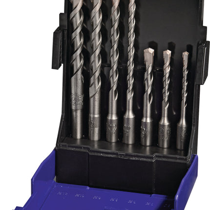 Hammerbohrer-Satz SDS-Plus 7-teilig PROMAT in Kunststoffbox, 5–12 mm