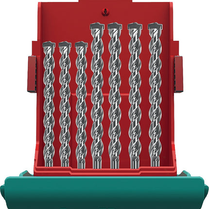 7-teilig HELLER Hammerbohrer-Satz MAXXBOX Bionic Pro SDS-plus in Kunststoffbox