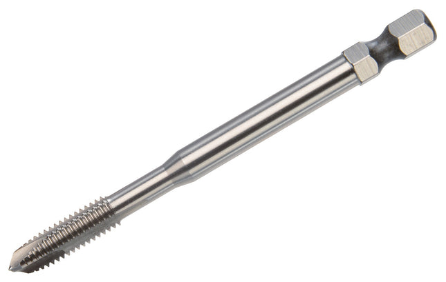 VÖLKEL Maschinengewindebohrer-Bit HSSE 6 M5x4,20mm Steig. 0,80mm – Form B, Norm WN (DIN 371), Länge 70 mm
