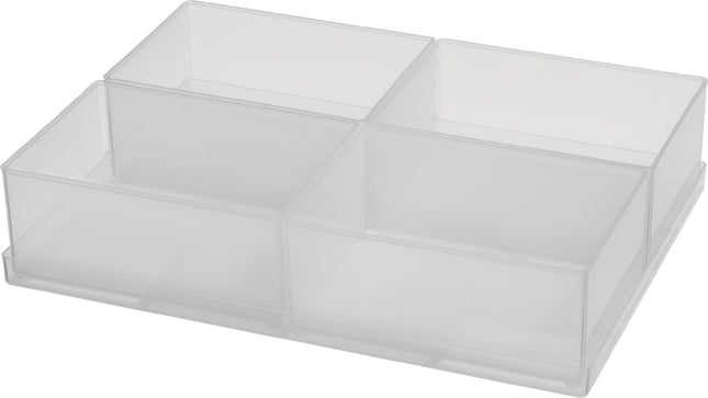 RAACO Einteilungsset A 7-1, 4-teilig, B79 x T109 x H47 mm, transparent