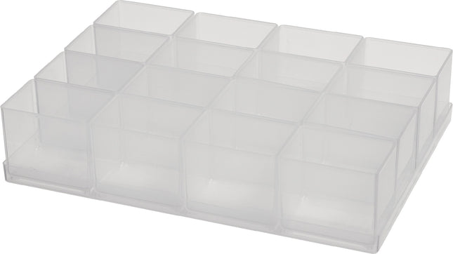 RAACO Einteilungsset A 9-1, 16-teilig, B39xT55xH47 mm, transparent