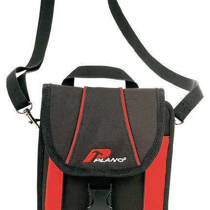PLANO Werkzeugtasche 556 TB, Polyester, schwarz/rot, 185x245 mm – 132 g, Gepolsterte Tasche für empfindliche Geräte